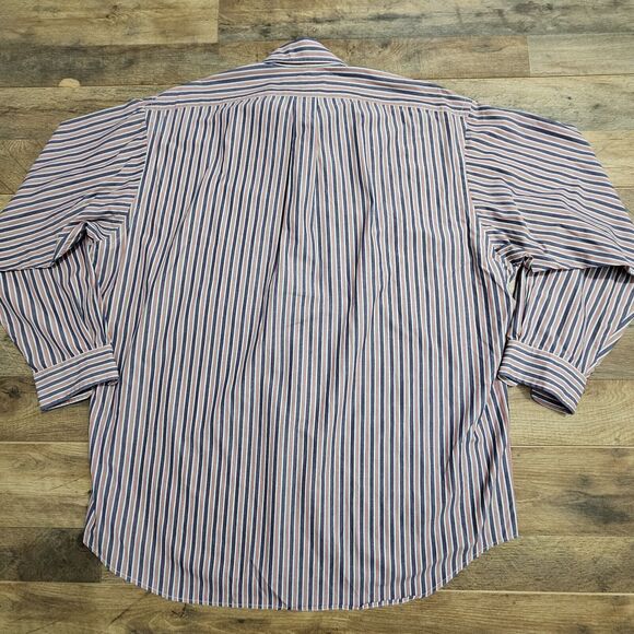 Ralph Lauren Shirt Mens XL Blake Striped Long Sleeve Button Down Cotton Career - Picture 8 of 10